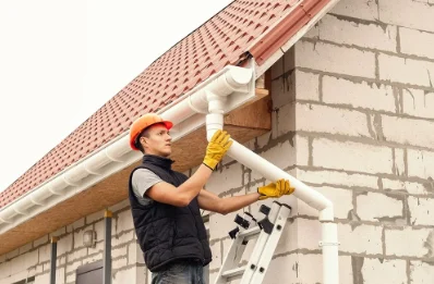 Pose et remplacement de gouttières à Vizille